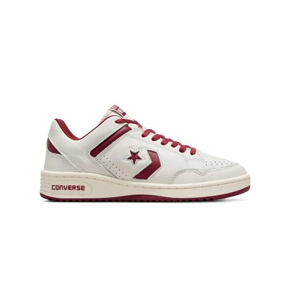 Converse Weapon OX Low Shoes Men's Size 10 Vintage White Maroon A09880C NEW - Picture 12 of 12